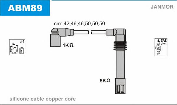 Janmor ABM89 Ignition cable kit ABM89