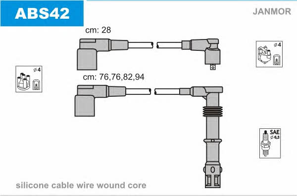 Janmor ABS42 Ignition lead set ABS42 ABS42 Janmor Ignition lead set