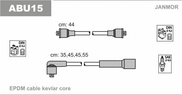 Janmor ABU15 Ignition cable kit ABU15