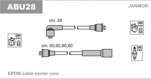 Janmor ABU28 Ignition cable kit ABU28