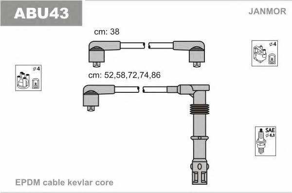 Janmor ABU43 Ignition cable kit ABU43
