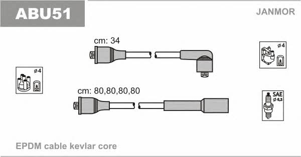 Janmor ABU51 Ignition cable kit ABU51