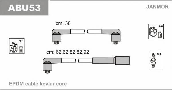 Janmor ABU53 Ignition cable kit ABU53