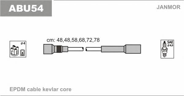 Janmor ABU54 Ignition cable kit ABU54