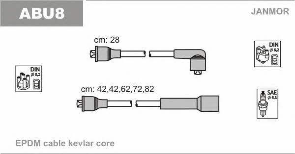 Janmor ABU8 Ignition cable kit ABU8