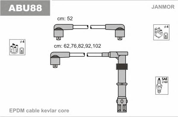 Janmor ABU88 Ignition cable kit ABU88