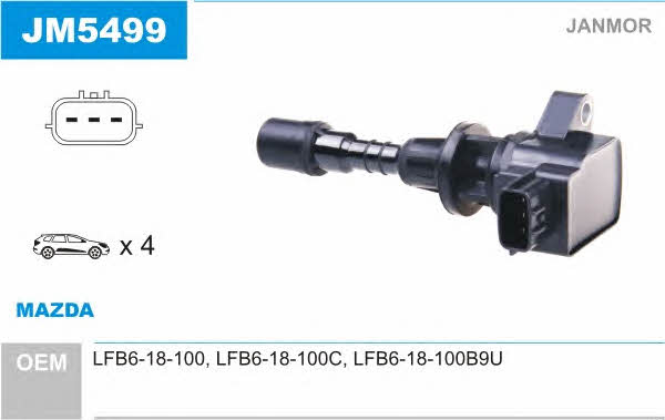 Ignition coil pack Mazda 5: JM5499 Janmor Ignition coil