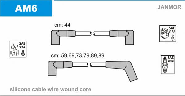 Janmor AM6 Ignition cable kit AM6