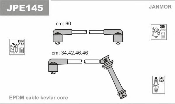 Janmor JPE145 Ignition cable kit JPE145