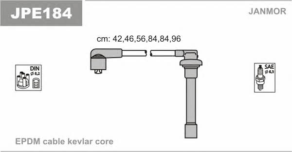 Janmor JPE184 Ignition cable kit JPE184