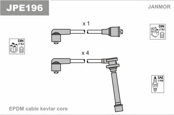 Janmor JPE196 Ignition cable kit JPE196