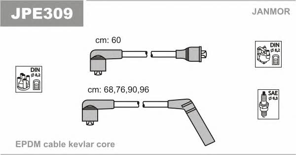 Janmor JPE309 Ignition cable kit JPE309