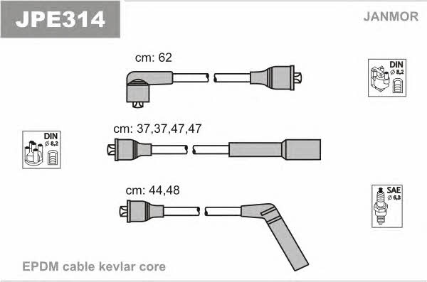 Janmor JPE314 Ignition cable kit JPE314