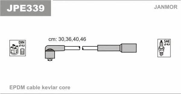 Janmor JPE339 Ignition cable kit JPE339