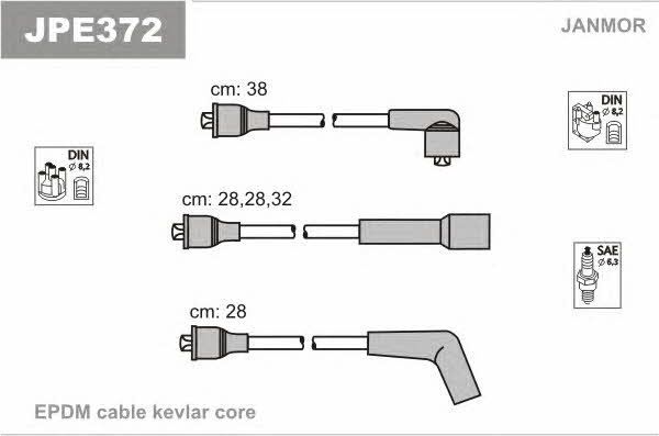 Janmor JPE372 Ignition cable kit JPE372
