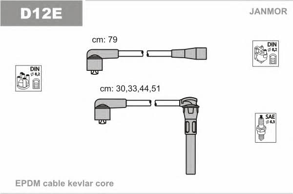 Janmor D12E Ignition cable kit D12E