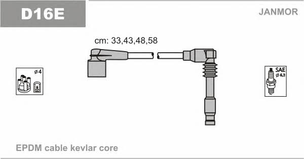 Janmor D16E Ignition cable kit D16E