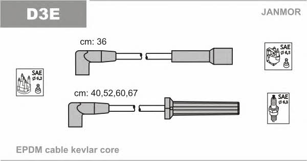 Janmor D3E Ignition cable kit D3E