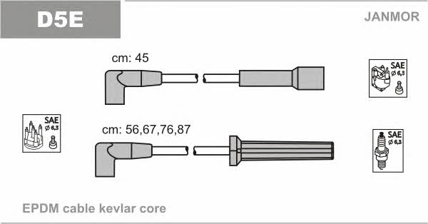 Janmor D5E Ignition cable kit D5E