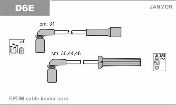 Janmor D6E Ignition cable kit D6E