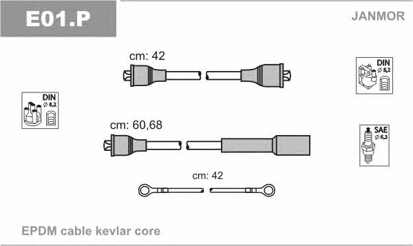 Janmor E01.P Ignition cable kit E01P
