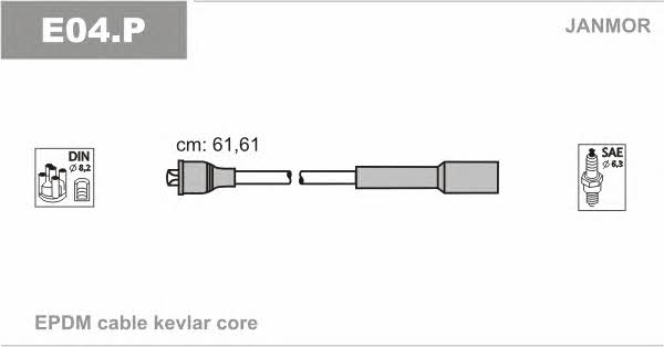 Janmor E04.P Ignition cable kit E04P