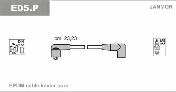 Janmor E05.P Ignition cable kit E05P