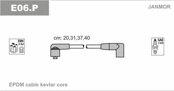 Janmor E06.P Ignition cable kit E06P
