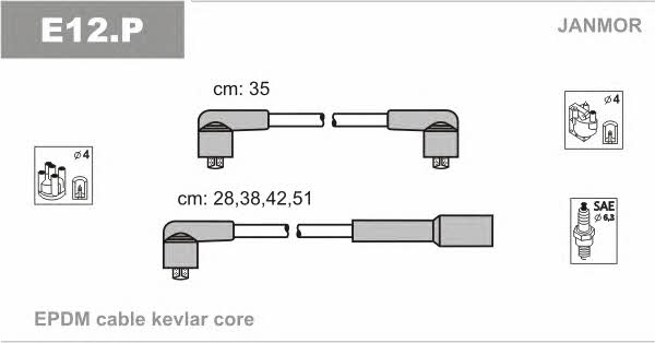Janmor E12.P Ignition cable kit E12P
