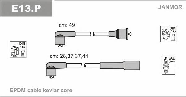 Janmor E13.P Ignition cable kit E13P