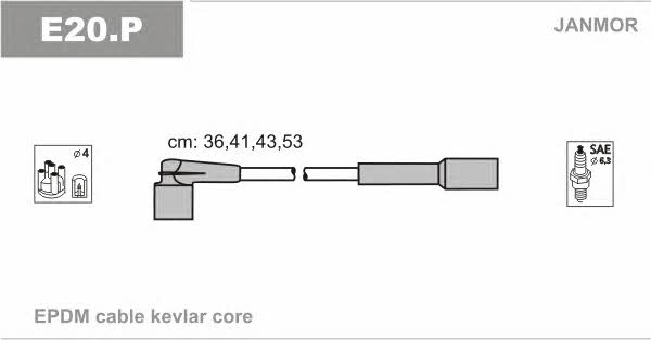 Janmor E20.P Ignition cable kit E20P