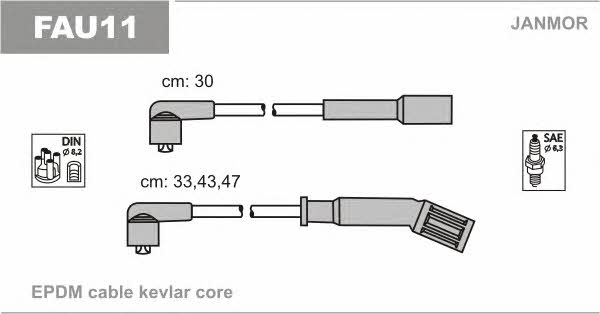 Janmor FAU11 Ignition cable kit FAU11
