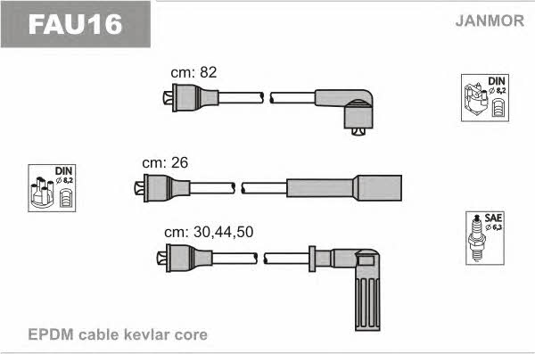 Janmor FAU16 Ignition cable kit FAU16