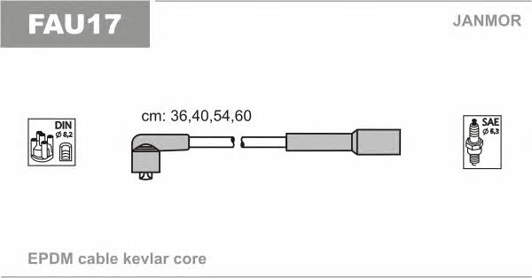 Janmor FAU17 Ignition cable kit FAU17