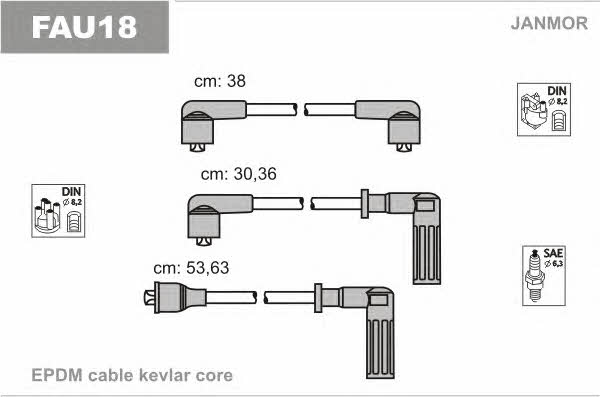 Janmor FAU18 Ignition cable kit FAU18