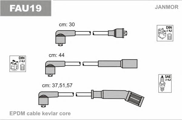 Janmor FAU19 Ignition lead set FAU19 FAU19 Janmor Ignition lead set