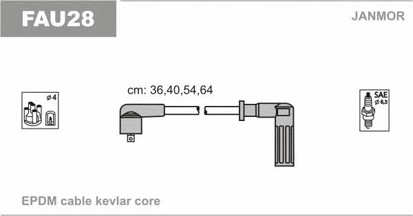 Janmor FAU28 Ignition cable kit FAU28