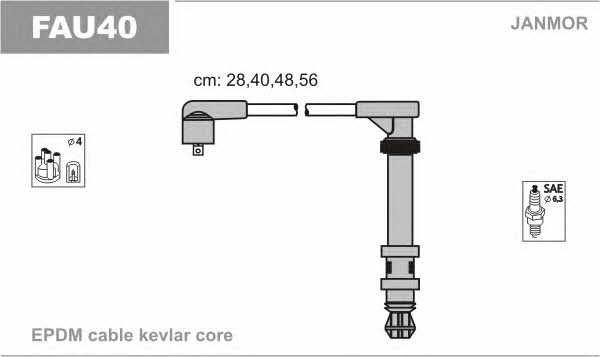 Janmor FAU40 Ignition lead set FAU40 FAU40 Janmor Ignition lead set