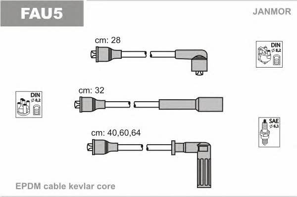 Janmor FAU5 Ignition cable kit FAU5