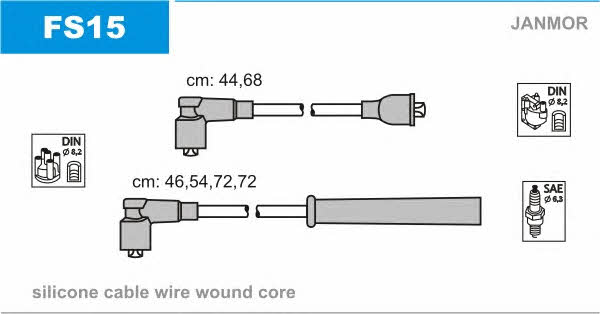 Janmor FS15 Ignition cable kit FS15