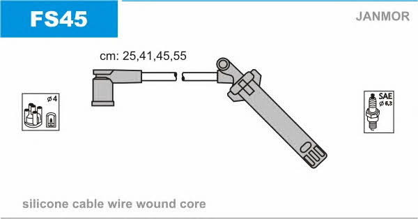 Janmor FS45 Ignition lead set FS45 FS45 Janmor Ignition lead set