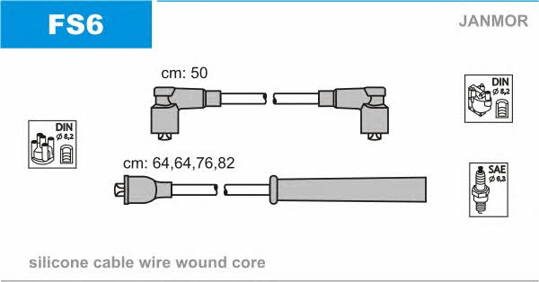 Janmor FS6 Ignition cable kit FS6