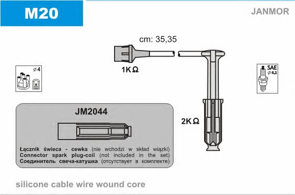 Janmor M20 Ignition cable kit M20