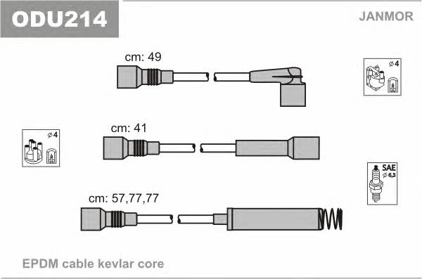 Janmor ODU214 Ignition cable kit ODU214