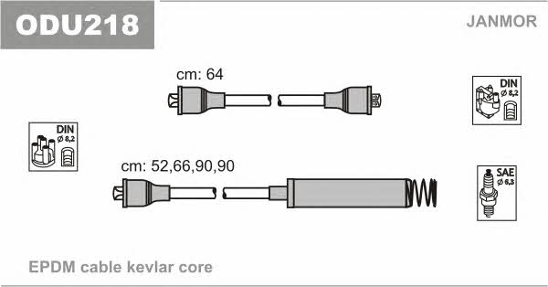 Janmor ODU218 Ignition cable kit ODU218