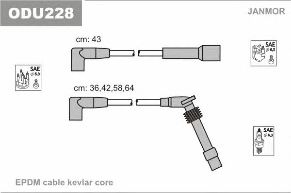 Janmor ODU228 Ignition cable kit ODU228