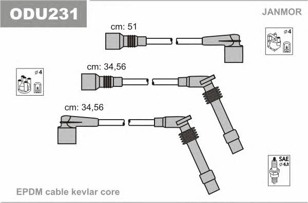Janmor ODU231 Ignition cable kit ODU231