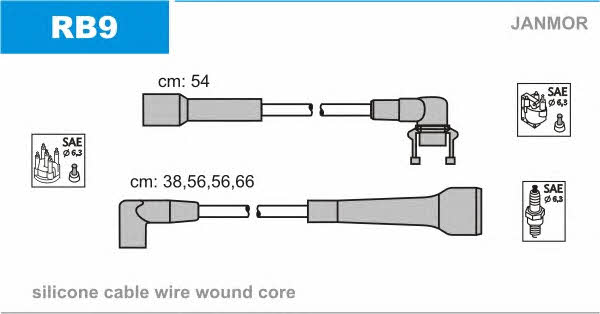 Janmor RB9 Ignition cable kit RB9