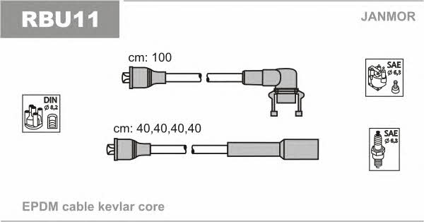 Janmor RBU11 Ignition cable kit RBU11