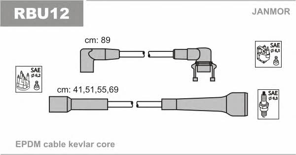 Janmor RBU12 Ignition cable kit RBU12